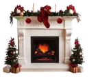 christmas fireplace