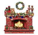 christmas fireplace