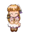 sitting girl