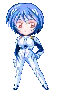 blue anime girl