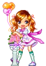 doll with ballons