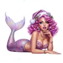 Christmas mermaid