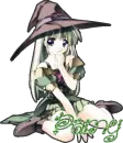 Pamy green anime girl