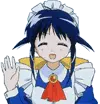 waving maid