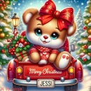Christmas teddy bear (Jessi)