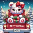 Christmas teddy bear (Andrea)