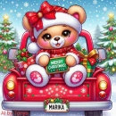 Christmas teddy bear (Marika)
