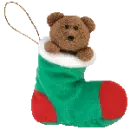 bear in a stocking