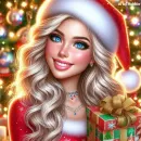 Pretty Christmas Girl