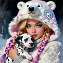 Beautiful winter Girl