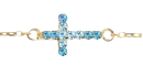 blue topaz cross bracelet