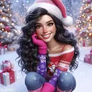 Pretty Christmas Girl