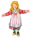 girl with open arms