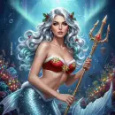 Christmas mermaid