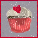 Snowy Cupcake Art