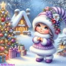 Cute Christmas girl #2
