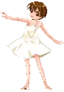 lady with a white dress
