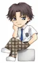 anime boy saying hi
