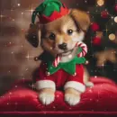 christmas puppy