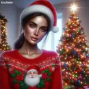 Pretty Christmas Girl