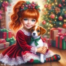 Christmas morning surprise girl #2