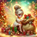 Cute Fairy at Christmas