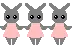 dancing rabbits