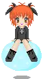 girl sitting a bubble