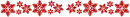 red snowflakes