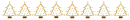 gold christmas trees