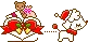 deer pulling sleigh