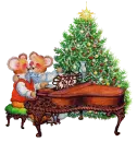 christmas mouse couple