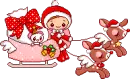 reindeer sleigh