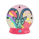 capricorn snow globe