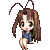 sitting mini girl