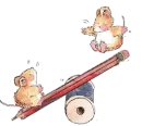 mice on a seesaw