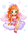 doll sitting on cloud