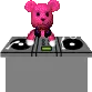 Dj pink teddy bear