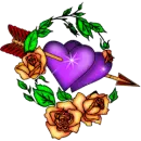 hearts and roses