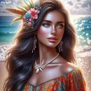 Beautiful Beach Girl
