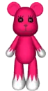 3D pink teddy bear
