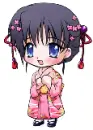 kimono anime girl