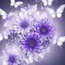 flowers and butterflies