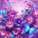 flowers and butterflies