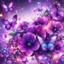 flowers and butterflies