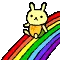 rainbow bunny