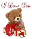 valentine bear plushie