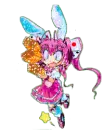 bunny girl glitter