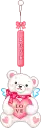 teddy bear keychain