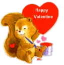 happy valentine's squirrel